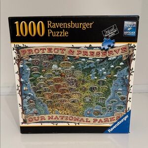 Ravensburger 🔴3/$25🔴1000 pc Puzzle Protect and Preserve USA National Parks